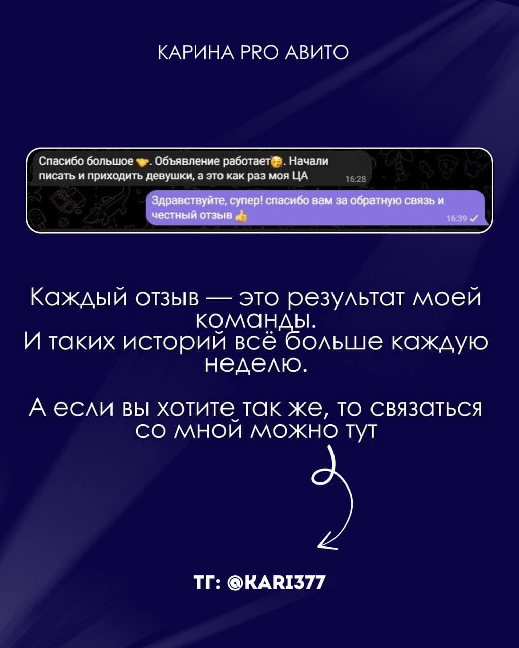Отзыв клиента о первых обращениях с объявления